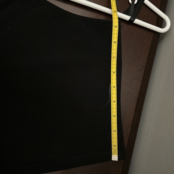 Brandy Melville Blythe Tank black small very good condition One shoulder stretch - Picture 6 of 12
